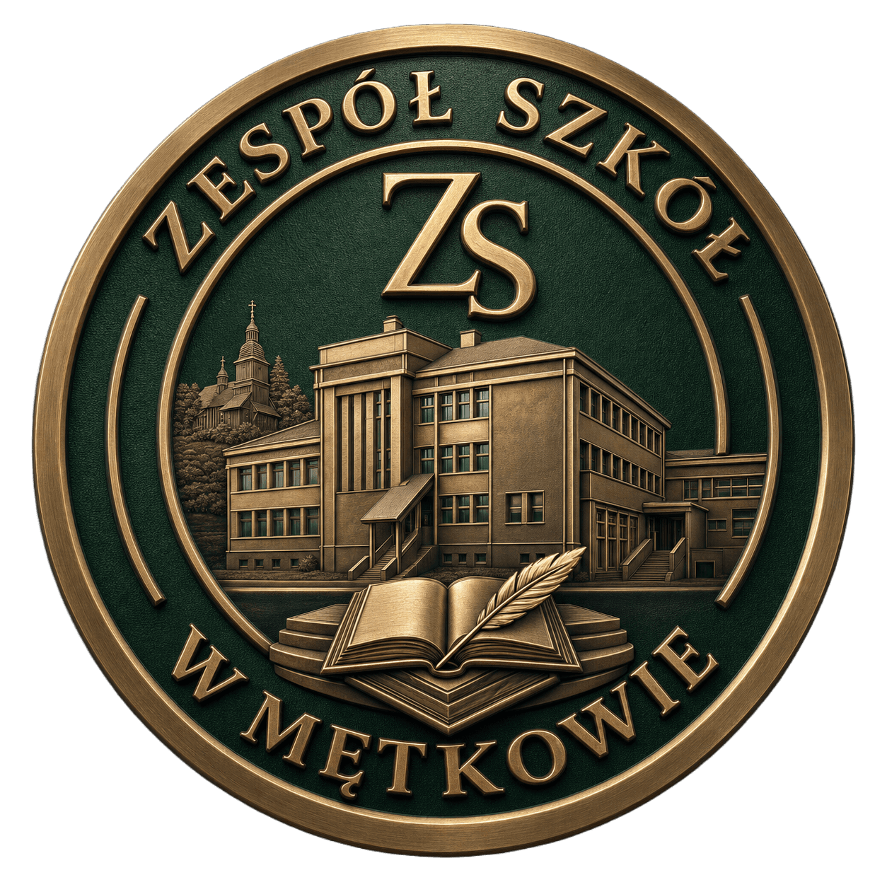 Herb Zespołu Szkół w Mętkowie